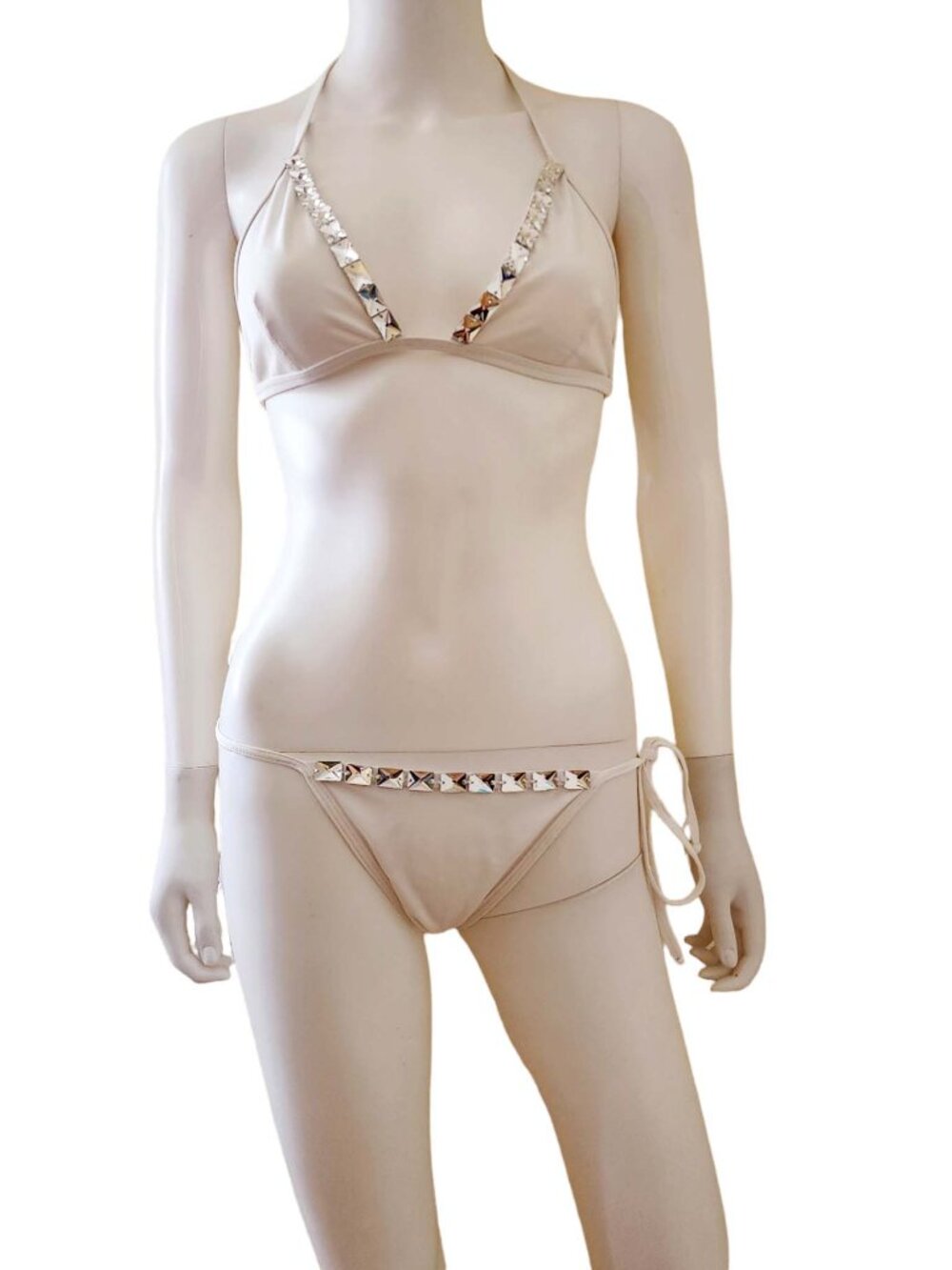 Vintage Sauvage Luxe Antique Cut Crystal Bikini